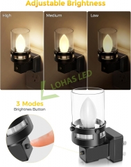 Black Shell 3000K LED Night Light