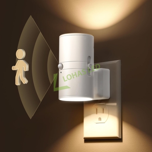 Cylider White Motion Sensor LED Night Light