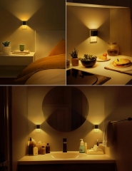 Cube Light Sensor Amber Night Light