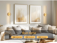 Remote Control Golden Wall Lamp Set of 2