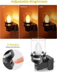 Candle Style Amber Night Light