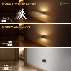 Rectangle Black Motion Sensor Night Light