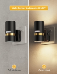 Black Motion Sensor 3000K LED Night Light