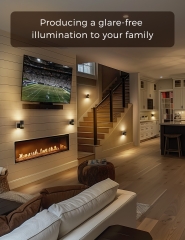 Black Motion Sensor 3000K LED Night Light