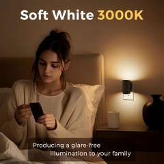 3000K Warm White Black Vintage LED Night Light