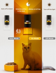 Black Motion Sensor 1600K LED Night Light