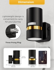 Black Motion Sensor 1600K LED Night Light