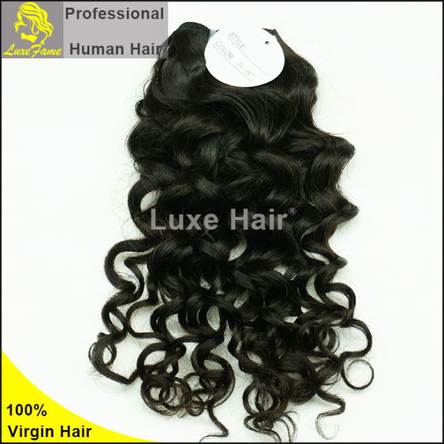 7A virgin Peruvian hair Italian curly 1pc/pack free shipping