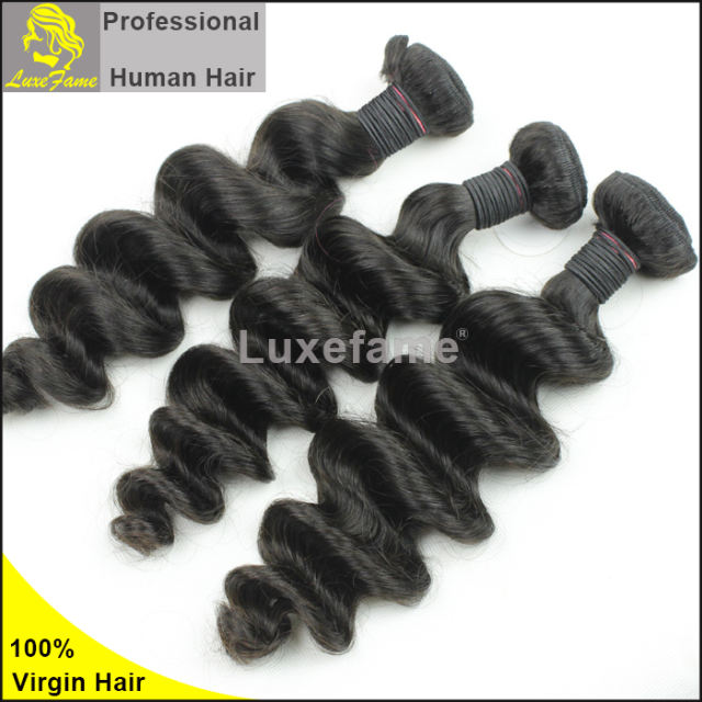 7A virgin Indian hair Loose wave 2pc/pack free shipping