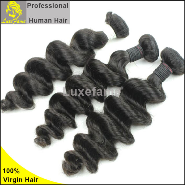 7A virgin Indian hair Loose wave 2pc/pack free shipping