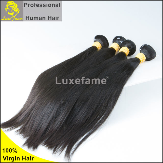 9A virgin brazilian hair natural straight 4pcs/pack free shipping