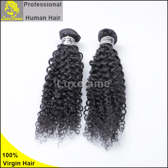 8A virgin Indian hair Jerry curly 4pc/pack free shipping