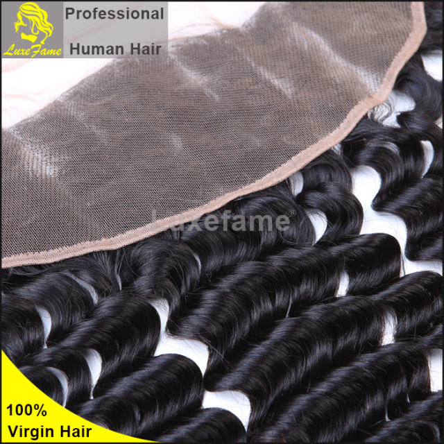Grade 7A 3PCS Brazilian Virgin Hair With Lace Frontal Italian Curl For A Full Head Shipping Free