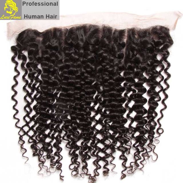 Top Grade 2/3/4PCS Virgin Hair With Lace Frontal Curly Wave For A Full Head Shipping