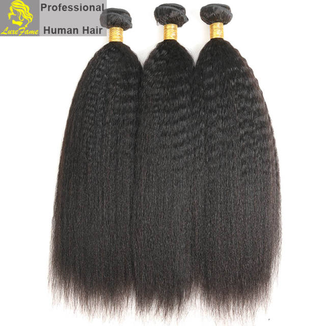 8A virgin Brazilian hair Kinky Straight 2pcs or 3pcs or 4pcs/pack free shipping