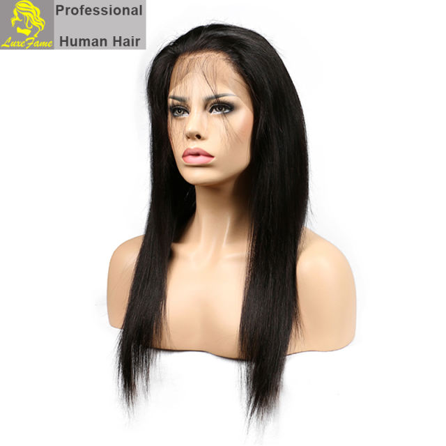 Luxefame 360 Lace Frontal Straight Remy Hair Natural Hairline With Baby Hair 100% Human Hair Free Shipping