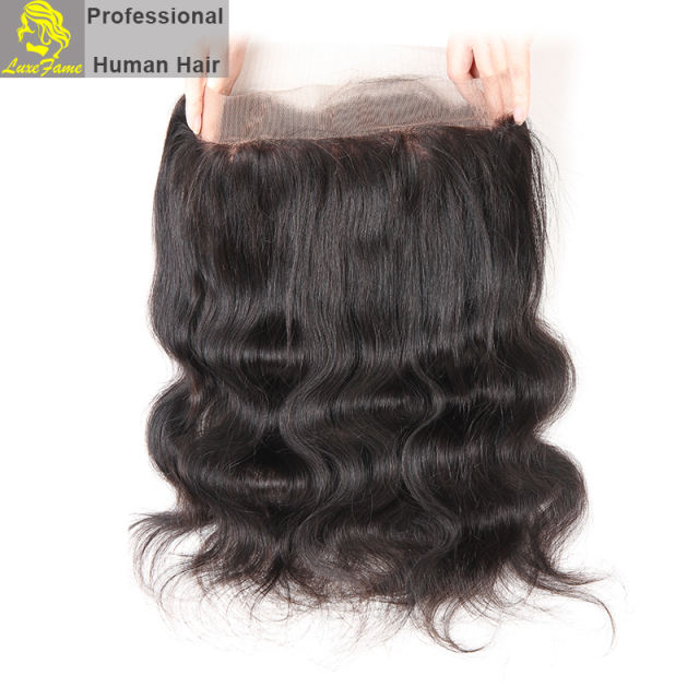 Luxefame 360 Lace Frontal  body wave Remy Hair Natural Hairline With Baby Hair 100% Human Hair Free Shipping