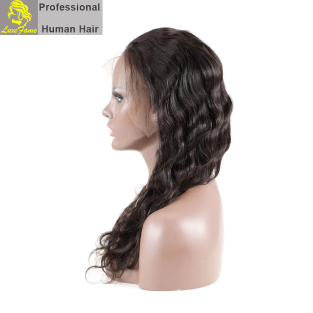 Top Quality Wholesale Brazilian Virgin Body Wave Hair Full Lace Wig Shipping Free