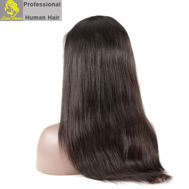 Top Quality Wholesale Brazilian Virgin Straight Hair Full Lace Wig Shipping Free