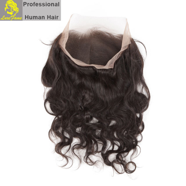 Luxefame 360 Lace Frontal Body Wave Remy Hair Natural Hairline With Baby Hair 100% Human Hair Free Shipping