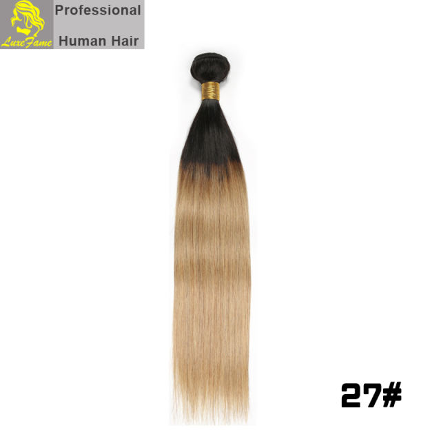 Virgin hair straight Color T#1B/Red/99J/27#/30# 2pcs or 3pcs or 4pcs/pack free shipping