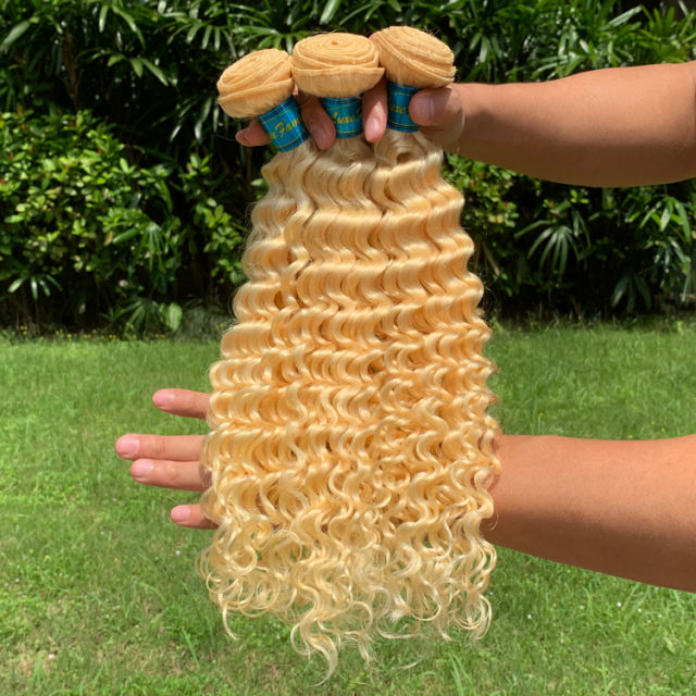 613 Blonde Bundles Deep Wave Remy Human Hair Weave Honey Blonde 613 Bundles Shipping Now Cuticular Aligned Mink Raw Brazilian Virgin Hair,Wholesale Bu