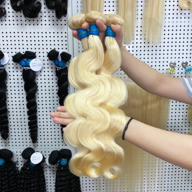 Luxefame Body Wave 613 Blonde Hair Vendor Brazilian  Blonde Human Hair Bundle