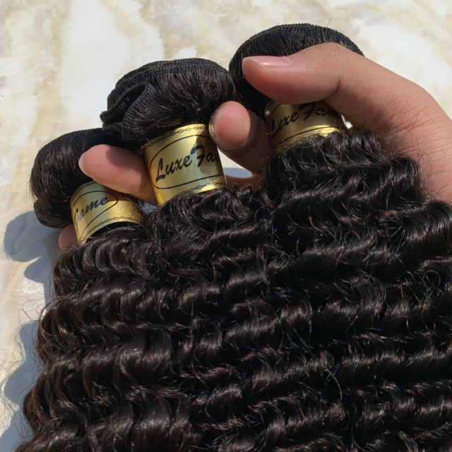 Luxefame Hair Brazilian Curly Wave Hair Bundles Curly Wave Hair Weaves