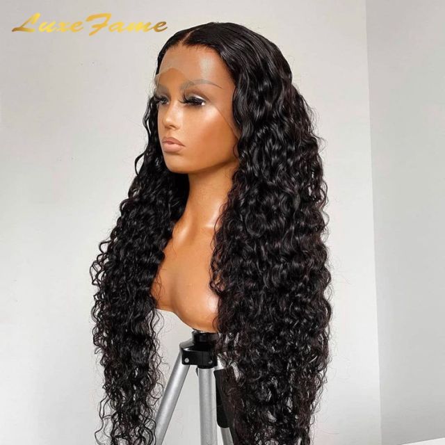 Luxefame Hair Long Highlighted Lace Front Wigs 180 Density Cuticle Aligned Virgin Wigs Raw Brazilian Transparent Lace Wig