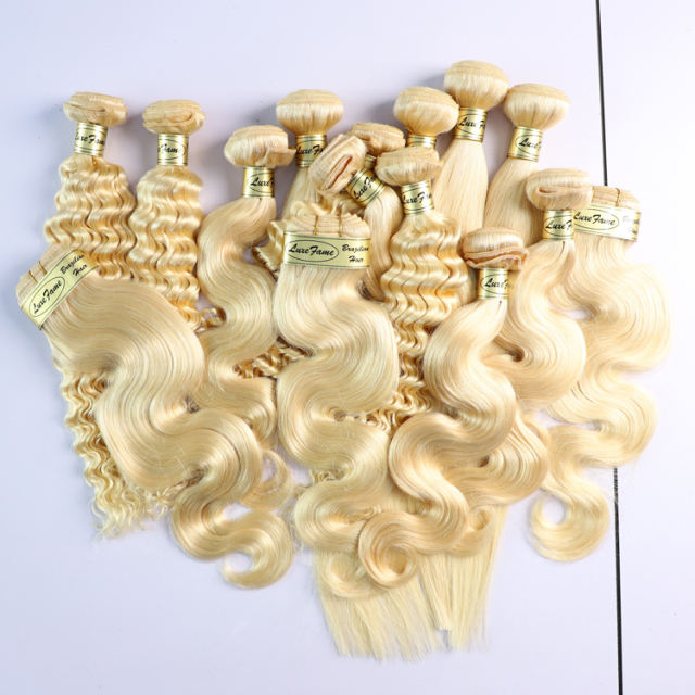 Luxefame Body Wave 613 Blonde Hair Vendor Brazilian  Blonde Human Hair Bundle