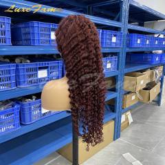 Ready In Stock 99j Pineaaple Virgin Human Deepwave Wigs Unprocessed Raw Hair Vendor