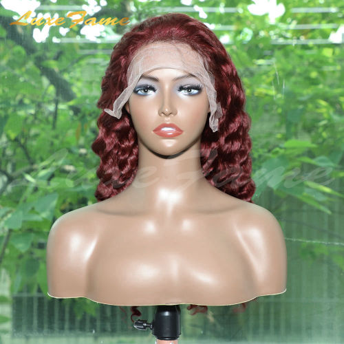 Luxefame Hair Ready To Ship 99j Pineaaple Virgin Human Deepwave Wigs Unprocessed Raw Hair