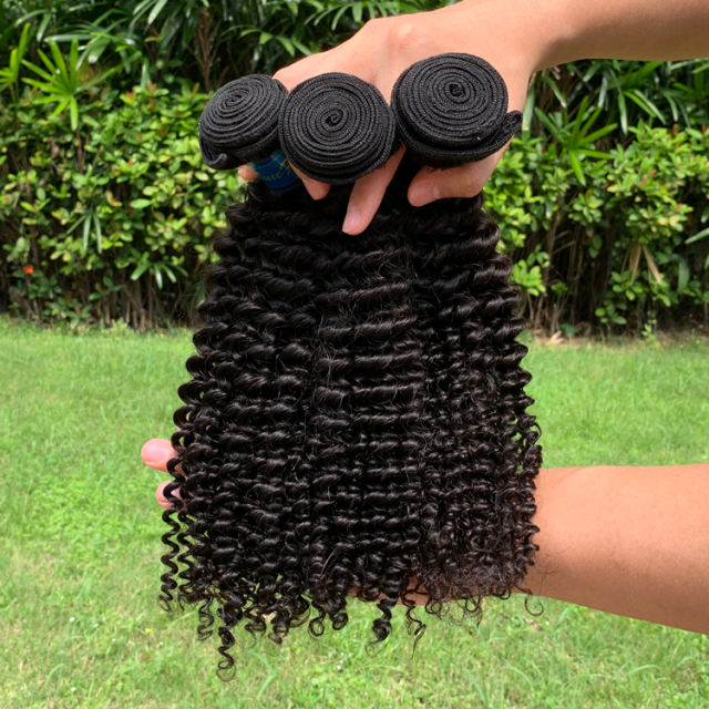 Wholesale Bulk Unprocessed Virgin Indian Virgin Hair 20-34 Inch Kinky Curly Hair Weave