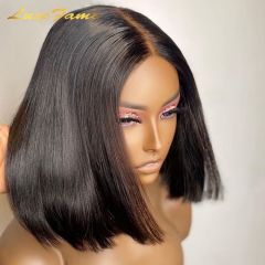 Luxefame Factory Wholesale Peruvian Bob Wigs, 13x4 Short Bob Closure Wig, Human Hair Short Bob Wig For Black Women