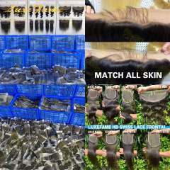 Luxefame Lace Closure 4x4 Illusion Lace Closure Loose Wave ,Invisible Lace Raw Unprocessed Hd Closure