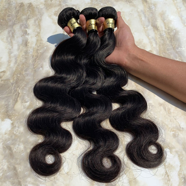 Luxefame Factory Price 10a Unprocessed Virgin Brazilian Hair Body Wave Bundle, Brazilian Cuticle Aligned Hair