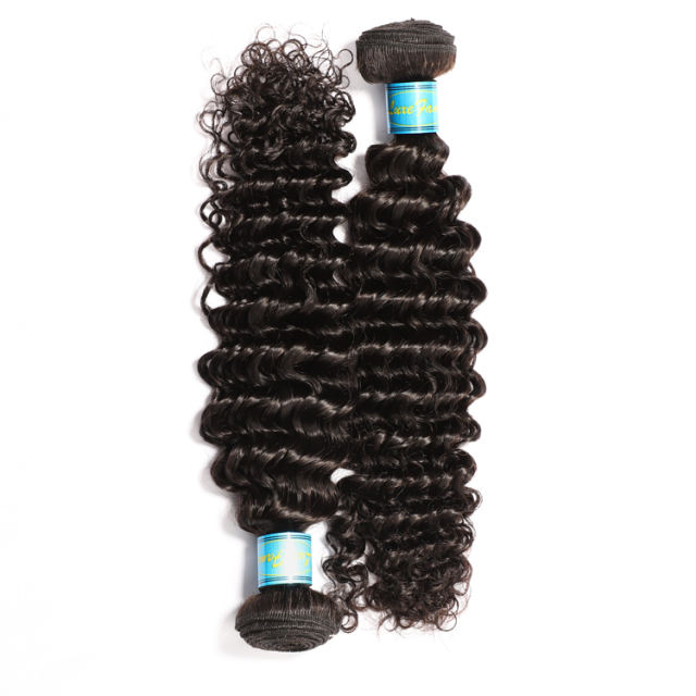 Luxefame Wholesale Bundle Hair Vendors Deep Wave Cheap 10-30inch Raw Virgin Remy Human Hair Weave  Hair Bundles