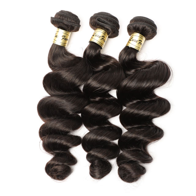 Luxefame Free Sample Hair Bundle Raw Virgin Cuticle Aligned Hair, Loose Curly Wave Virgin Brazilian Hair