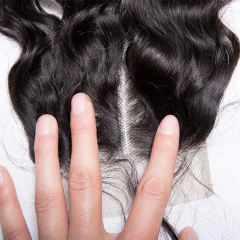 Lace Closure 4x4 Illusion Lace Closure water Wave ,Invisible Lace Raw Unprocessed Hd Closure