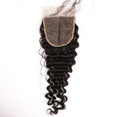 Luxefame Brazilian Deep Wave 5x5 Hd Lace Closures,Free Part 10a  Human Hair Closure