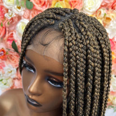 Luxefame Hot Selling Full Head Lace Braid Wig Super Thin Lace Match Skin Braid Lace Wig