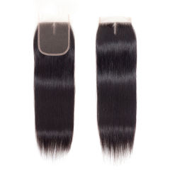 Luxefame Invisible Lace Raw Unprocessed Hd Closure,4x4 Illusion Straight Lace Closure