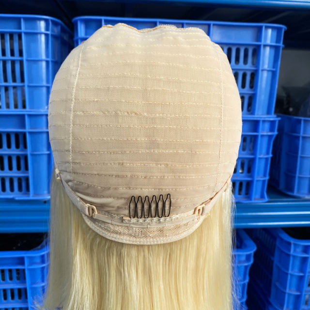 Luxefame 613 Transparent Human Hair Full Lace Wig, Blonde Bob Half Lace Front Wig Human Hair, Blonde 613 Hd Lace Frontal Bob Wig