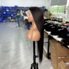 Luxefame Factory Wholesale Straight Hd Lace Front Human Hair Wig,13x4 Pre Plucked Hd Lace Frontal Wig, Best Virgin Hair Lace Wig Vendors