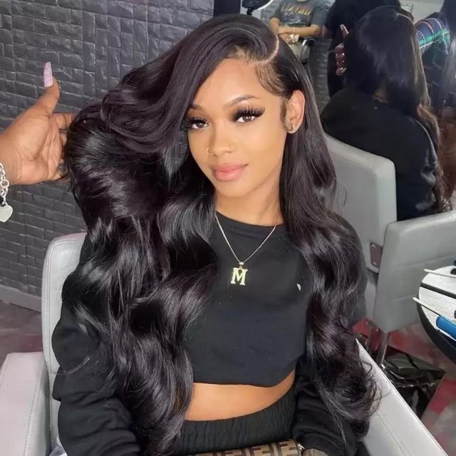 26 inch Body wave 13*6 hd frontal wig with small cap