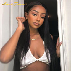 13x4 Full Lace Front Human Hair Wigs Straight Transparent Lace Frontal Wigs Pre Plucked 13x4 Pre-Cut Lace Front Wig