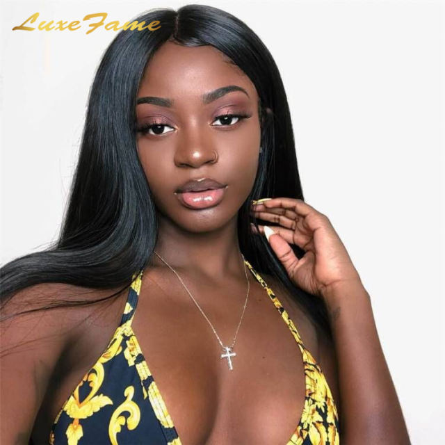Brazilian 13x4 Lace Frontal Wig  Straight Lace Front Human Hair Wigs For Black Women Transparent Lace Frontal Human Hair