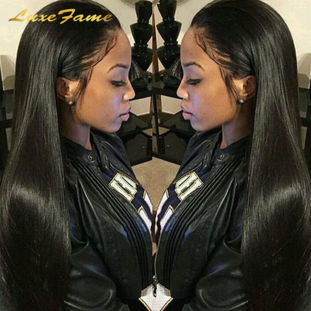 Brazilian 13x4 Lace Frontal Wig  Straight Lace Front Human Hair Wigs For Black Women Transparent Lace Frontal Human Hair