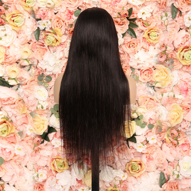 13x4  Straight Lace Front Wig Transparent Brazilian Human Hair Wigs For Women Lace Frontal Wig