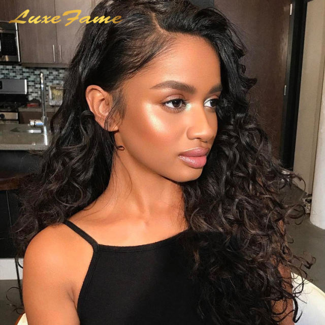 13x4 Deep Wave Frontal Wig Curly Human Hair Wigs Loose Deep Wig Brazilian 13x4 Lace Front Wig For Women